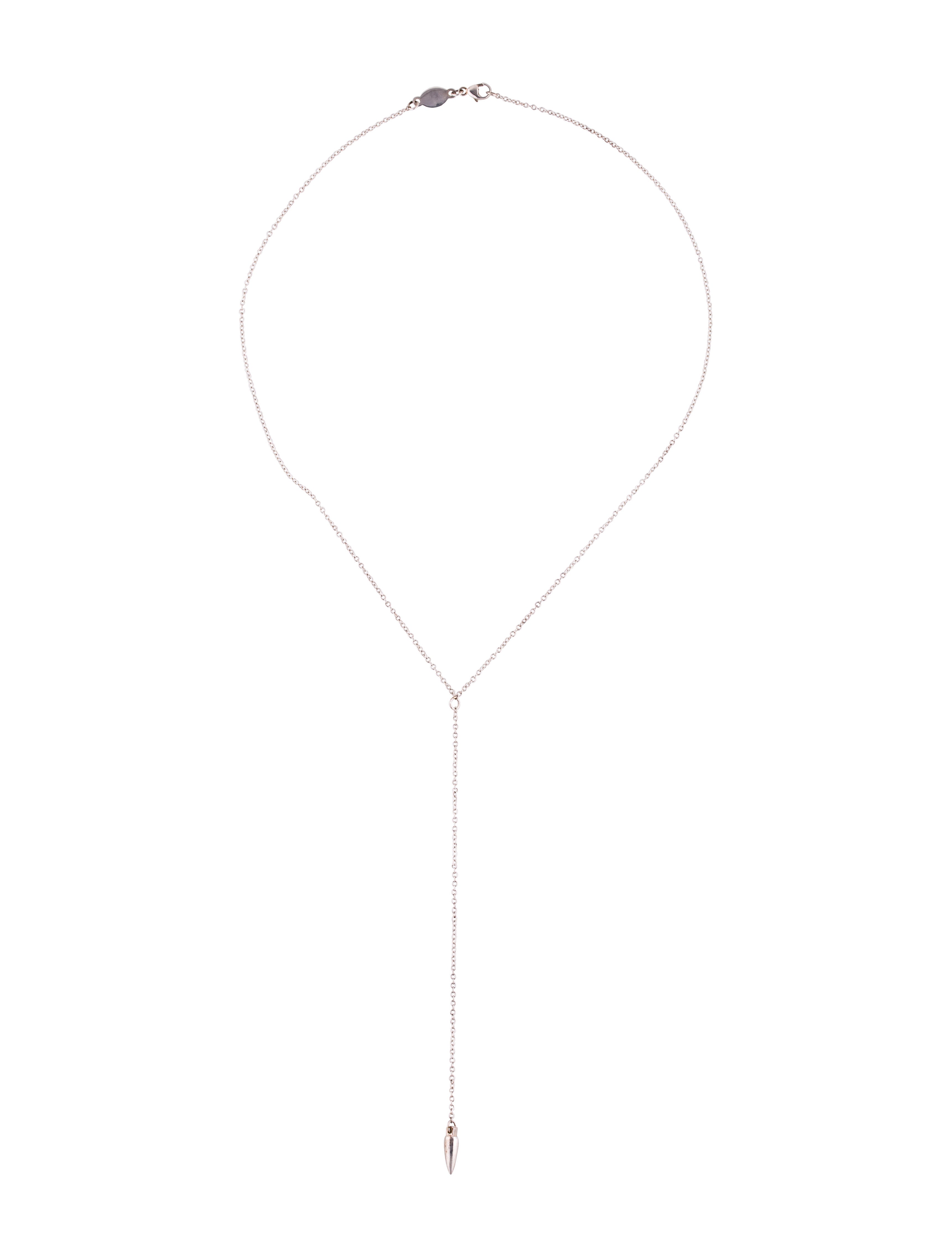 pamela love x ssense levitation lariat necklace pamela love x ssense levitation lariat necklace