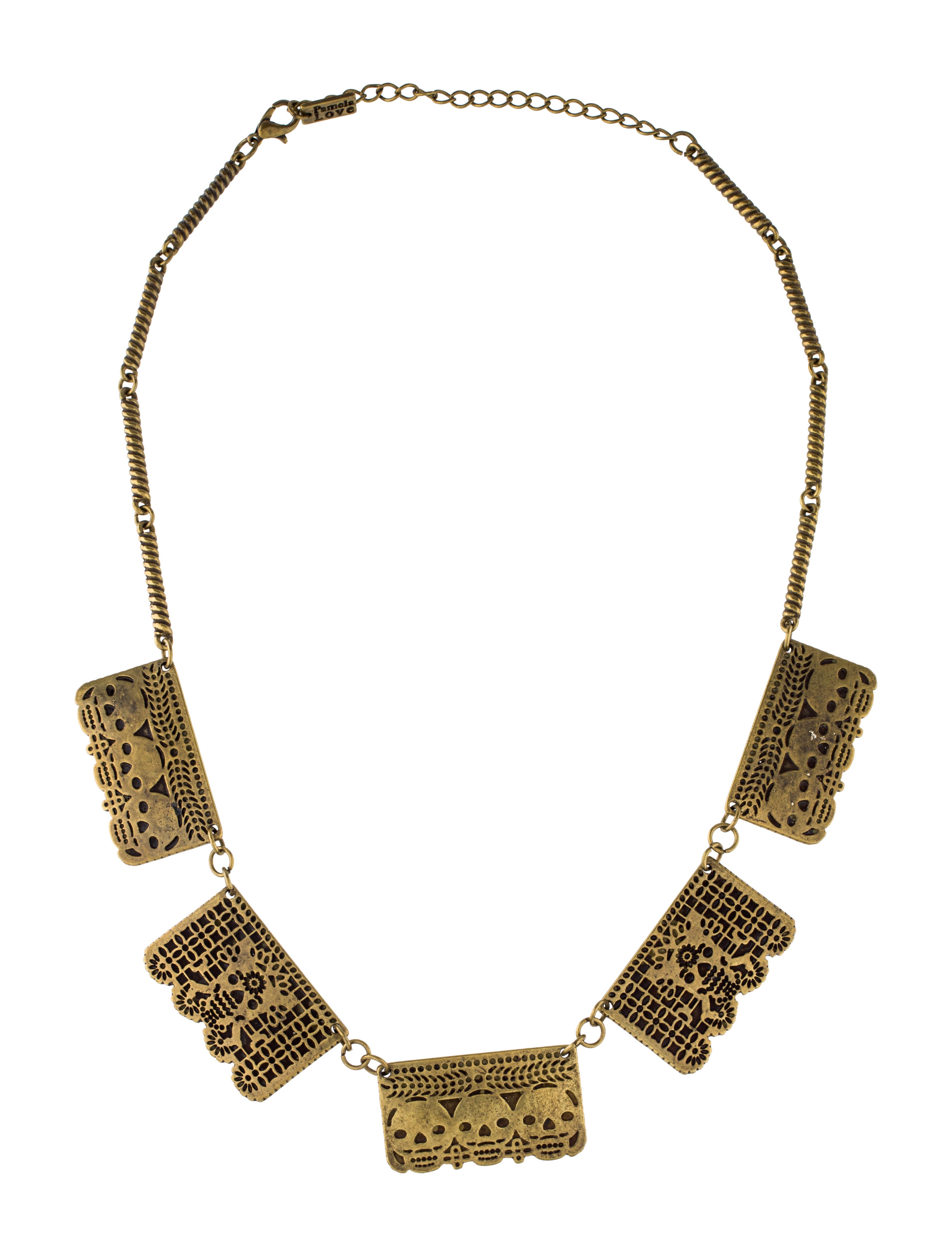 Pamela Love Day of the Dead Skull Necklace