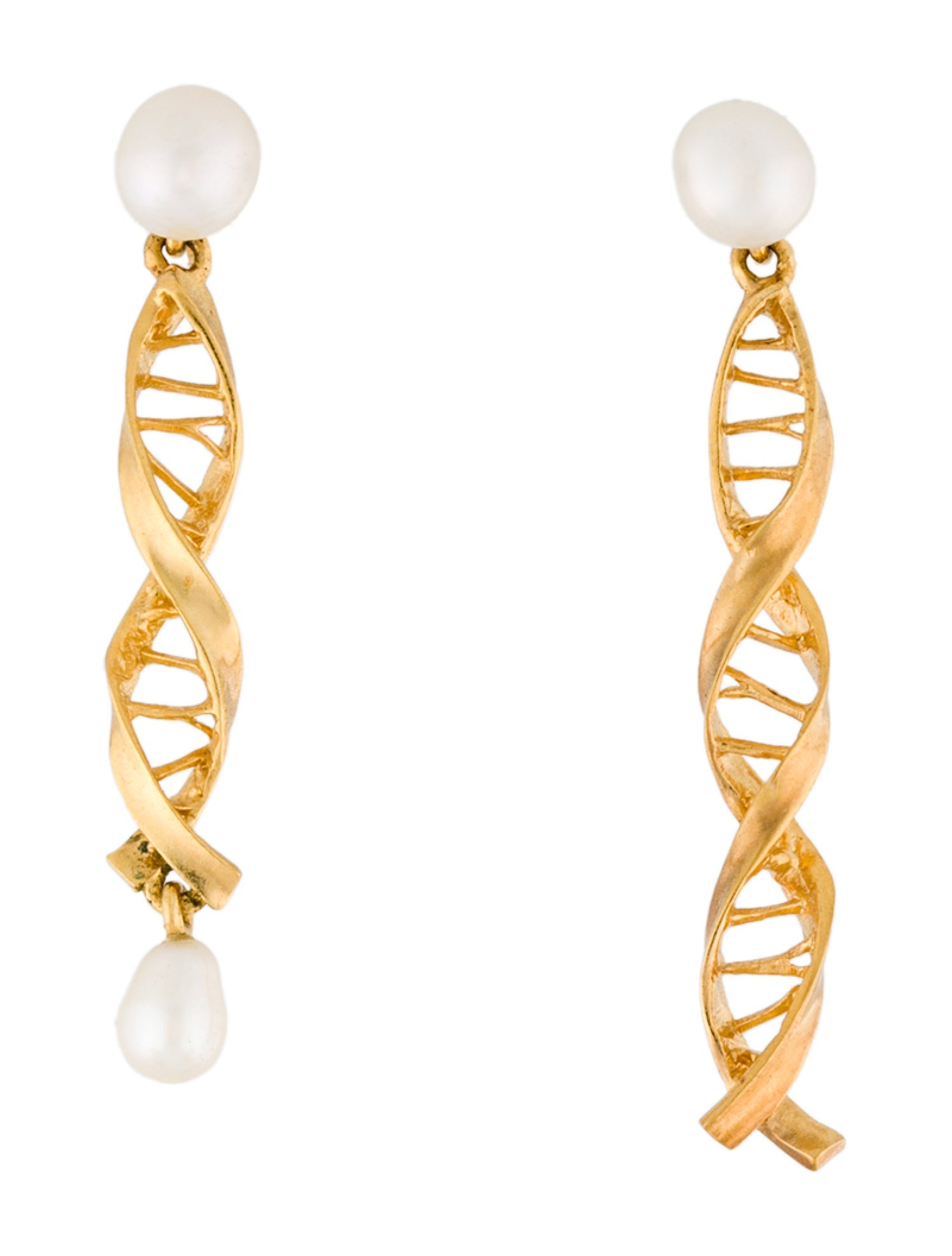 Pamela Love Pearl Ebonee DNA Drop Mismatched Earrings