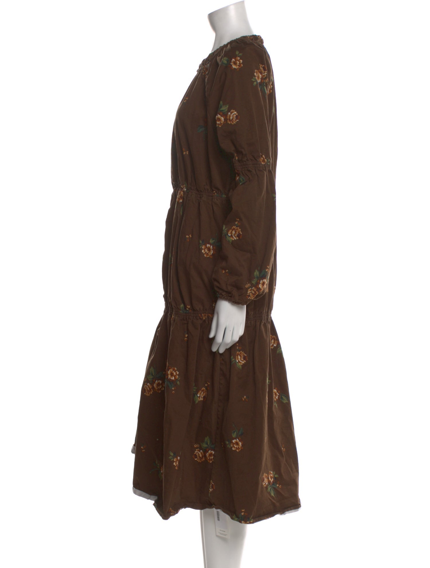 Pamela Love Floral Print Midi Length Dress