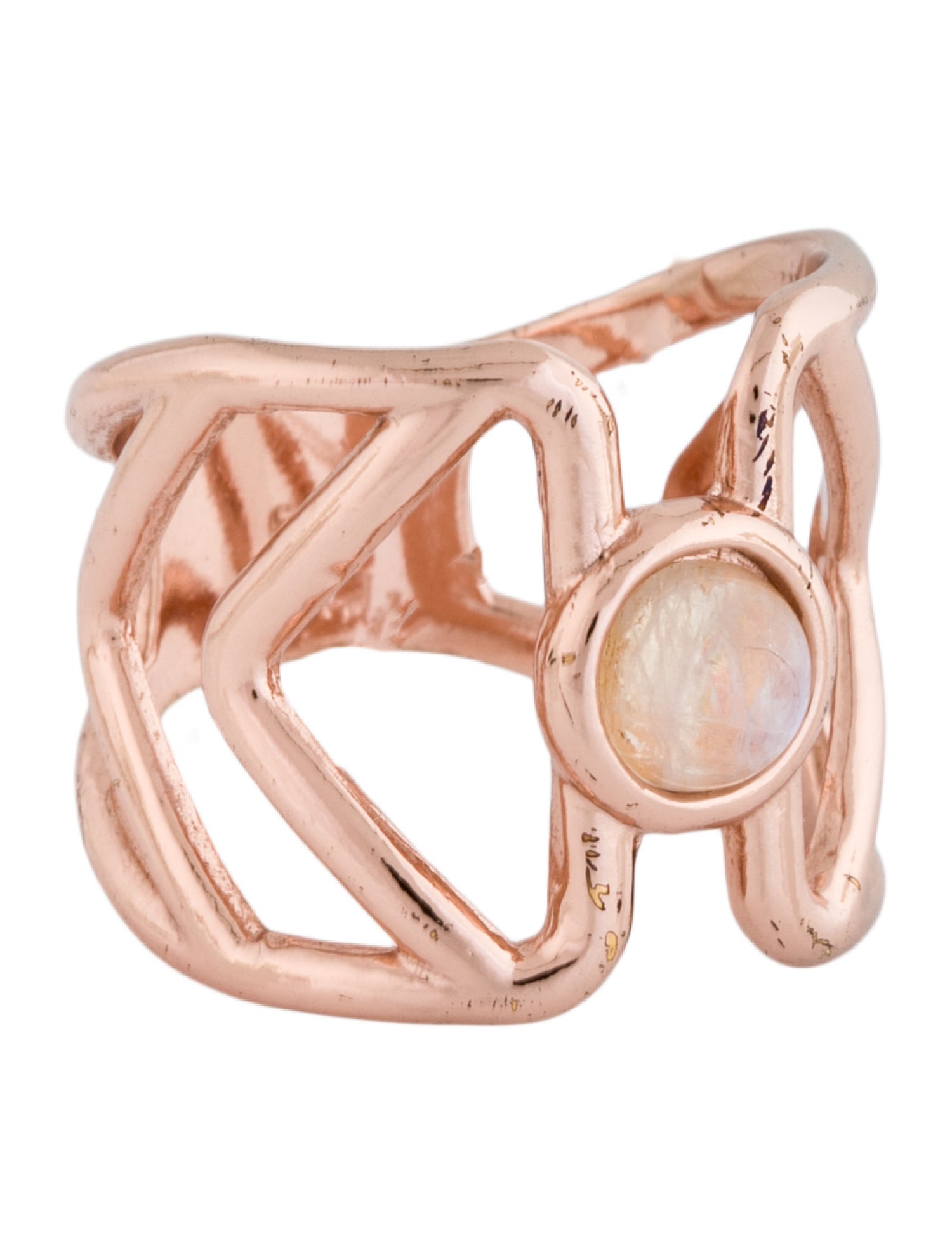 Pamela Love Moonstone Cutout Band