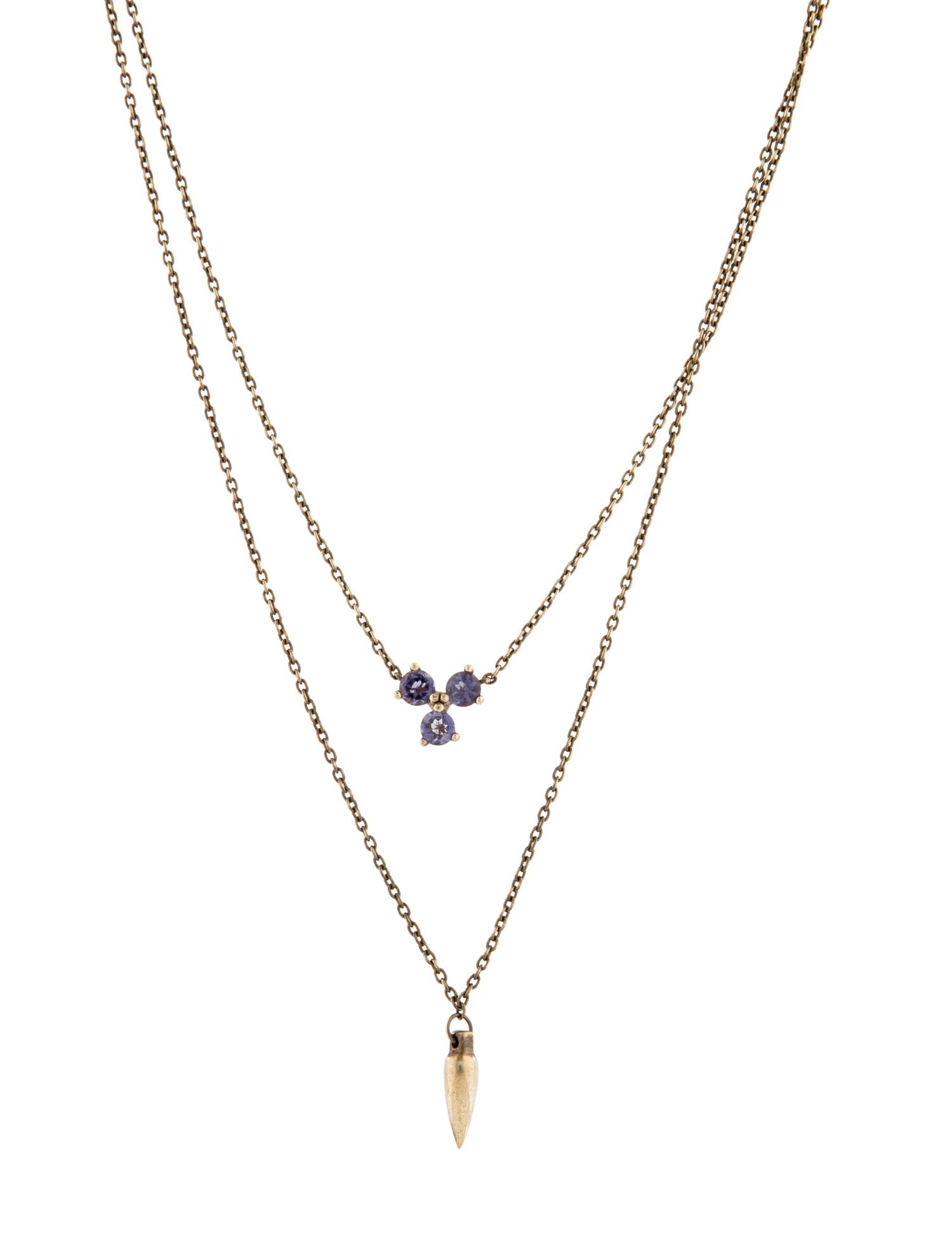 Pamela Love Iolite Pendant Necklace