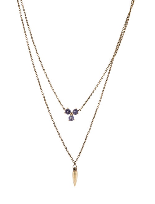 Pamela Love Iolite Pendant Necklace