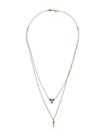 Pamela Love Iolite Pendant Necklace