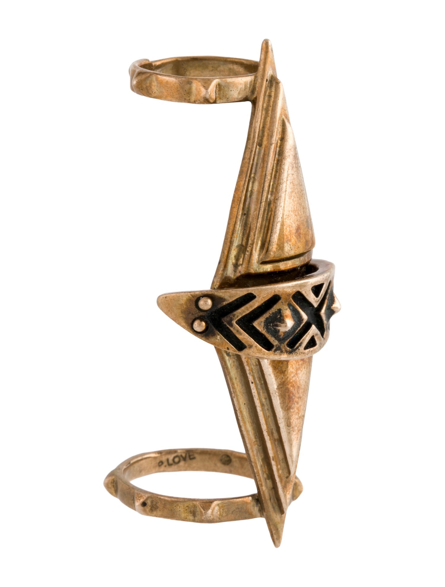 Pamela Love Articulated Pyramid Knuckle Cocktail Ring