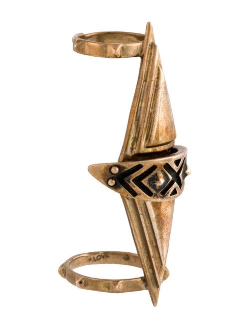 Pamela Love Articulated Pyramid Knuckle Cocktail Ring