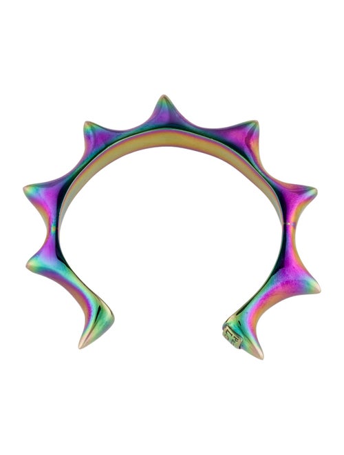 Pamela Love Holographic Sun Spiked Cuff Bracelet