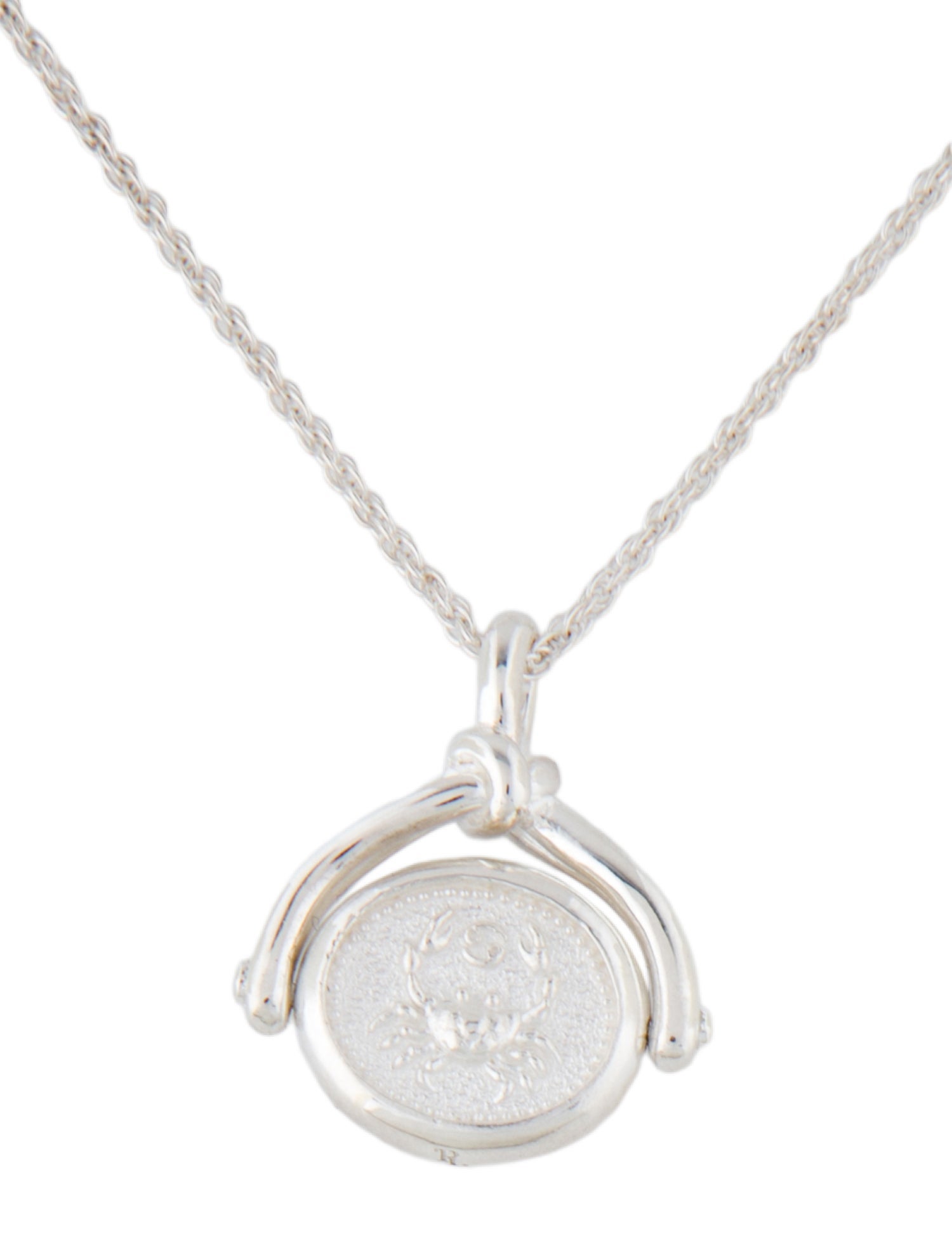 Pamela Love Lapis Lazuli Cancer Spinner Pendant Necklace