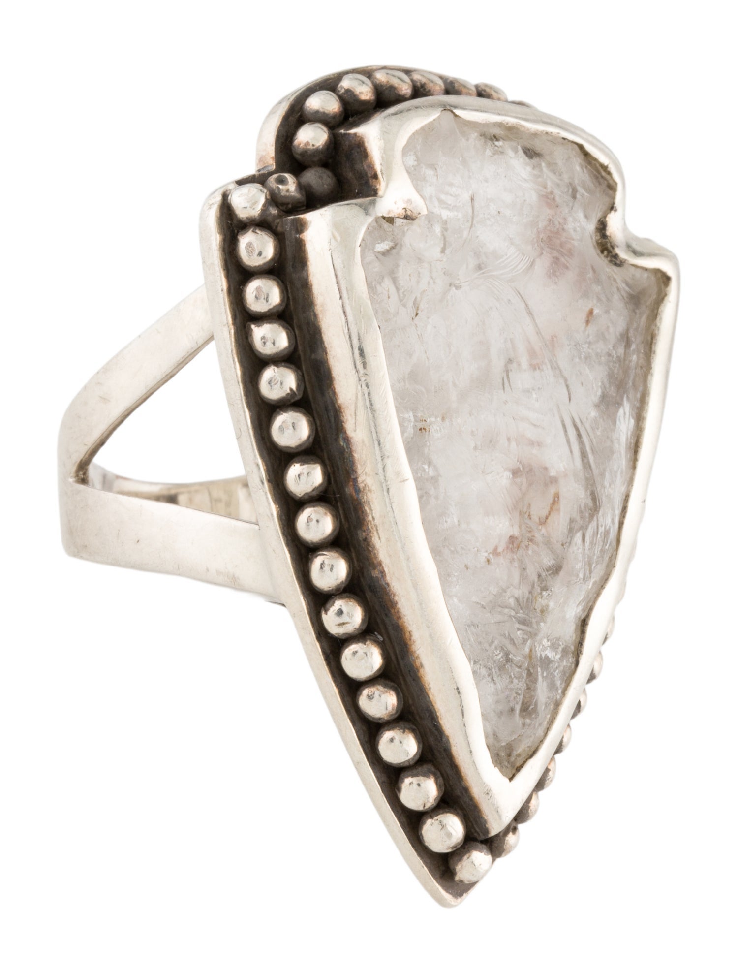 Pamela Love Quartz Arrowhead Cocktail Ring