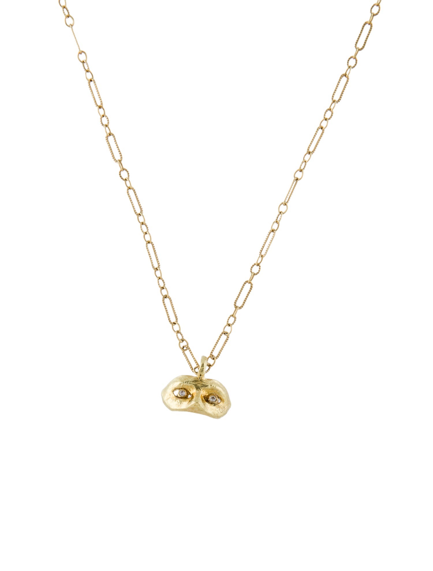 Pamela Love 18K Masque Pendant Necklace