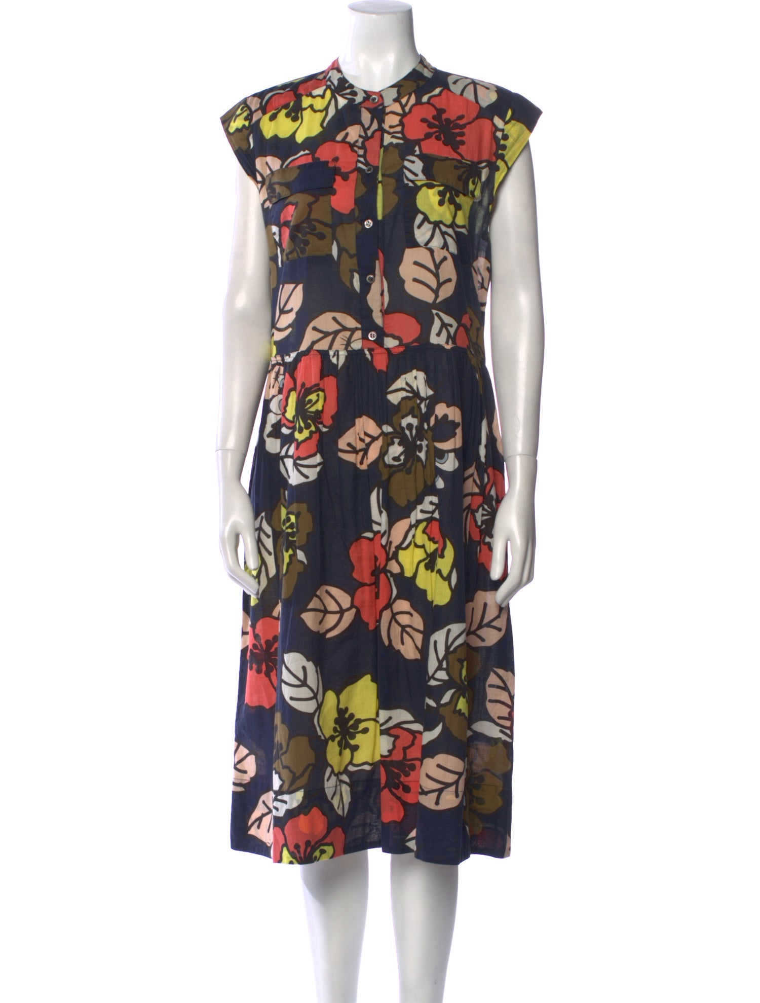 Paul & Joe Sister Floral Print Midi Length Dress