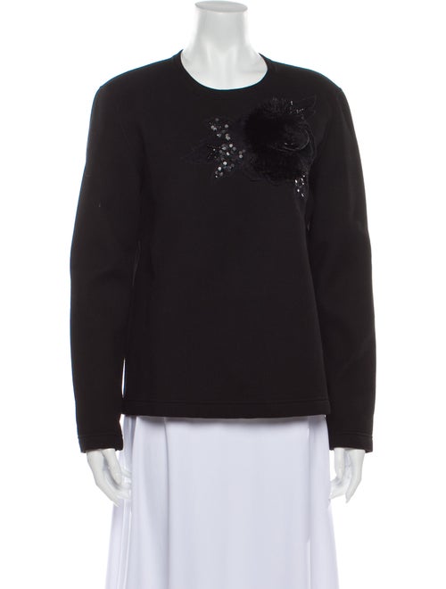 P.a.r.o.s.h. Crew Neck Long Sleeve Sweatshirt Blac