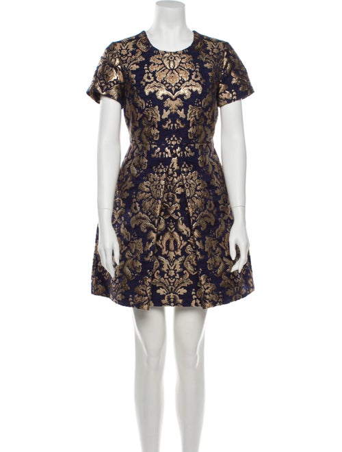 P.a.r.o.s.h. Printed Mini Dress Blue