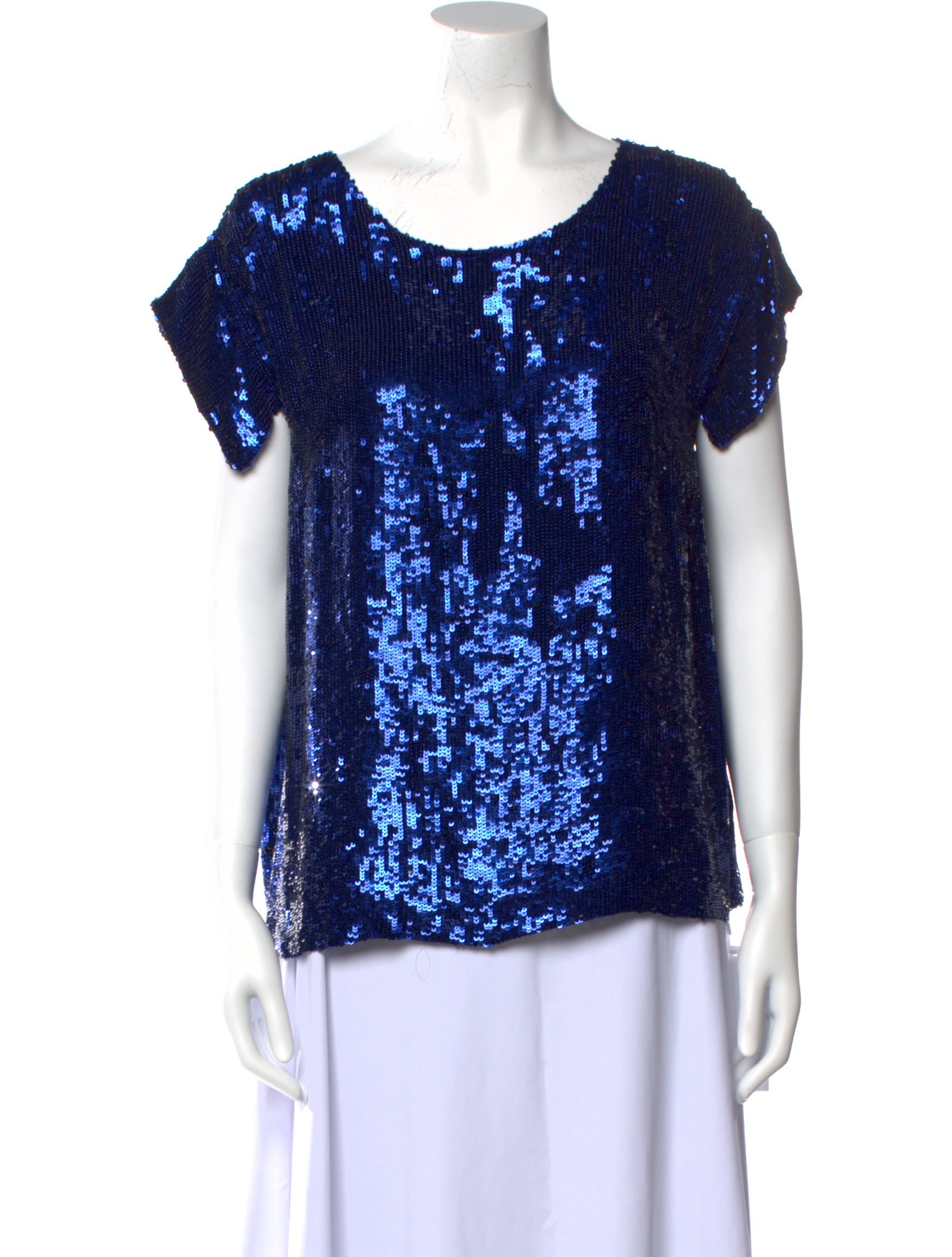 P.A.R.O.S.H. Scoop Neck Short Sleeve Blouse