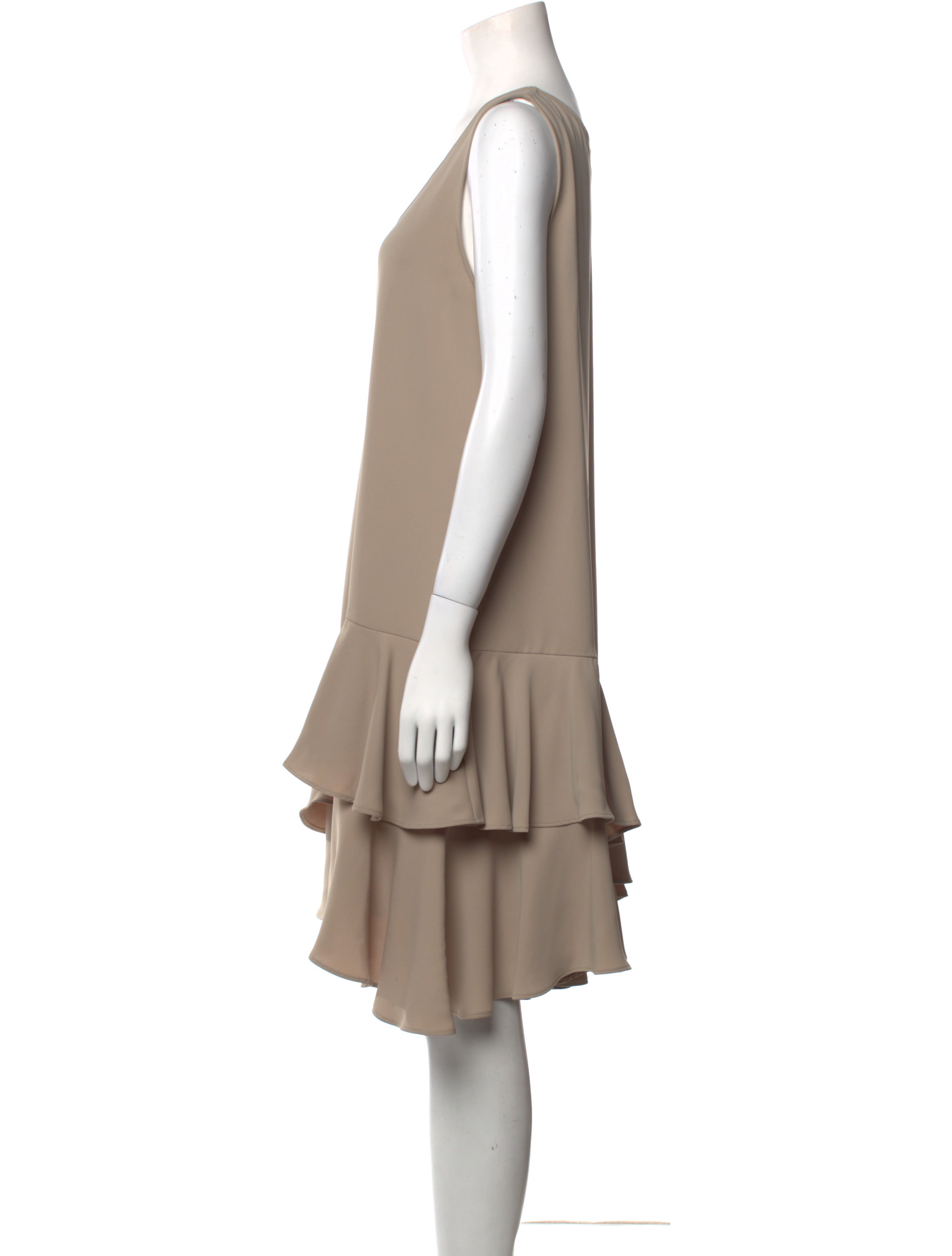 P.A.R.O.S.H. Scoop Neck Knee-Length Dress