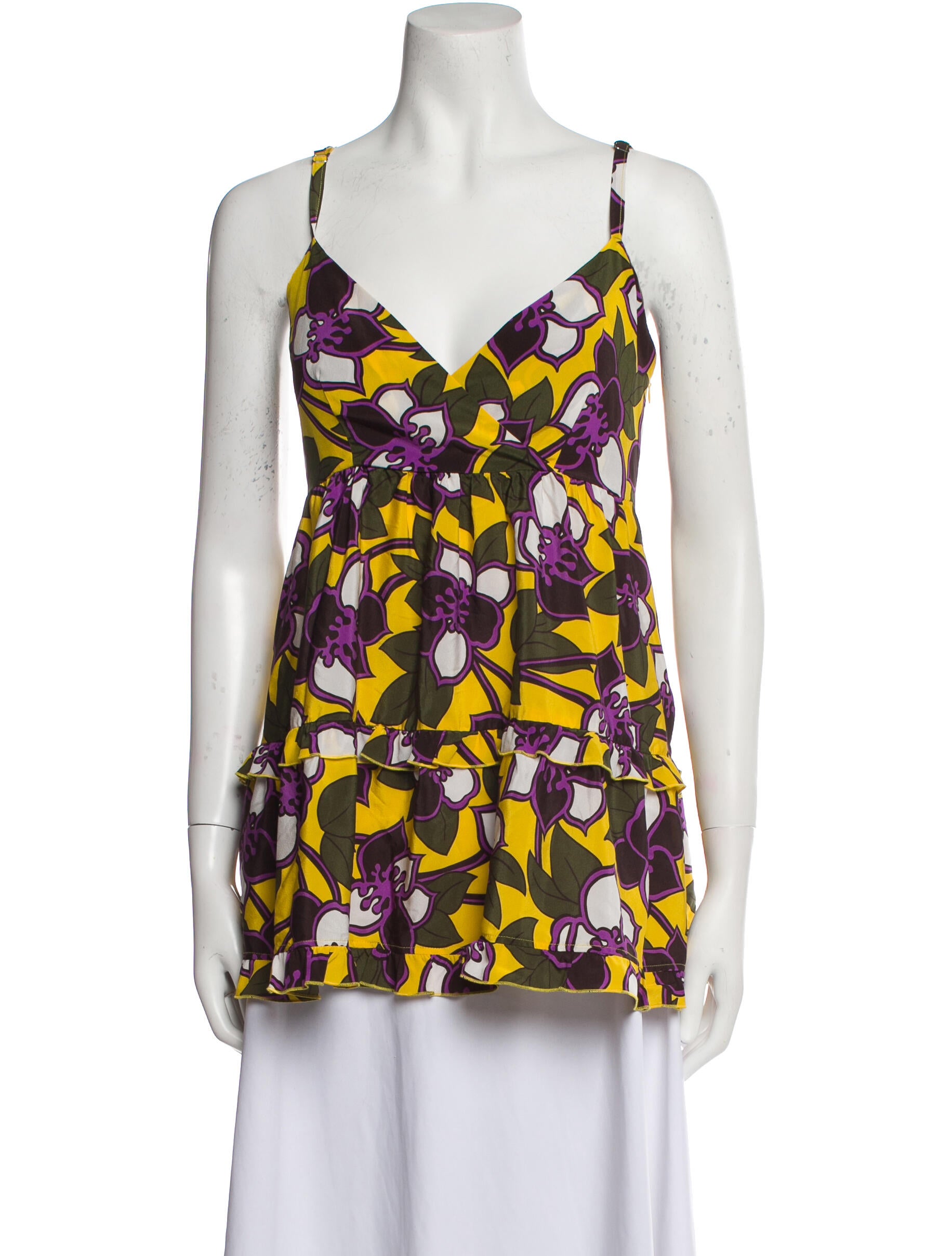 P.A.R.O.S.H. Silk Printed Top