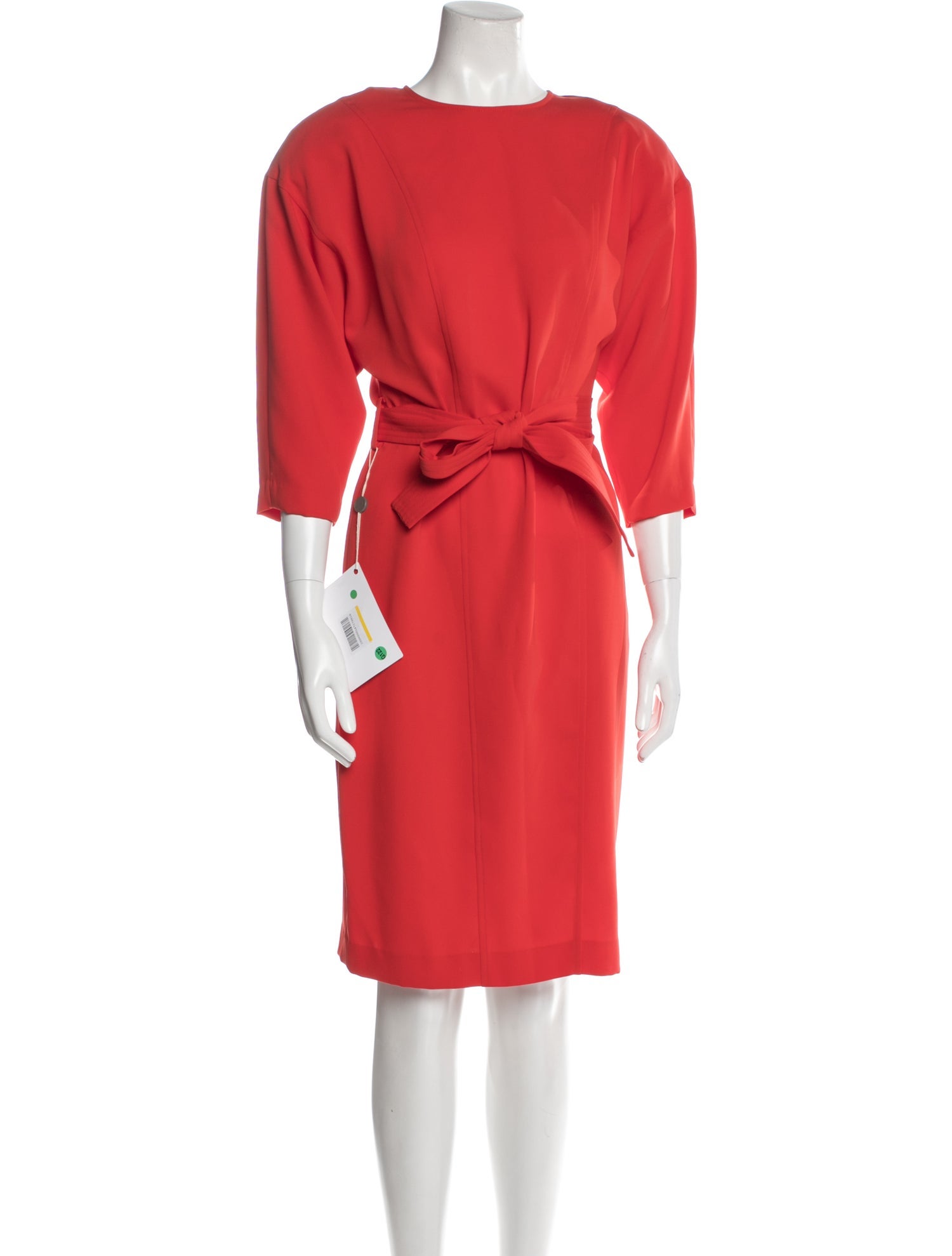 P.A.R.O.S.H. Bateau Neckline Midi Length Dress