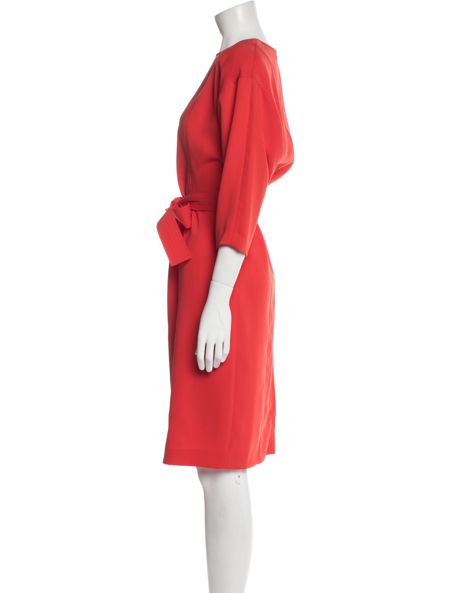 P.A.R.O.S.H. Bateau Neckline Midi Length Dress