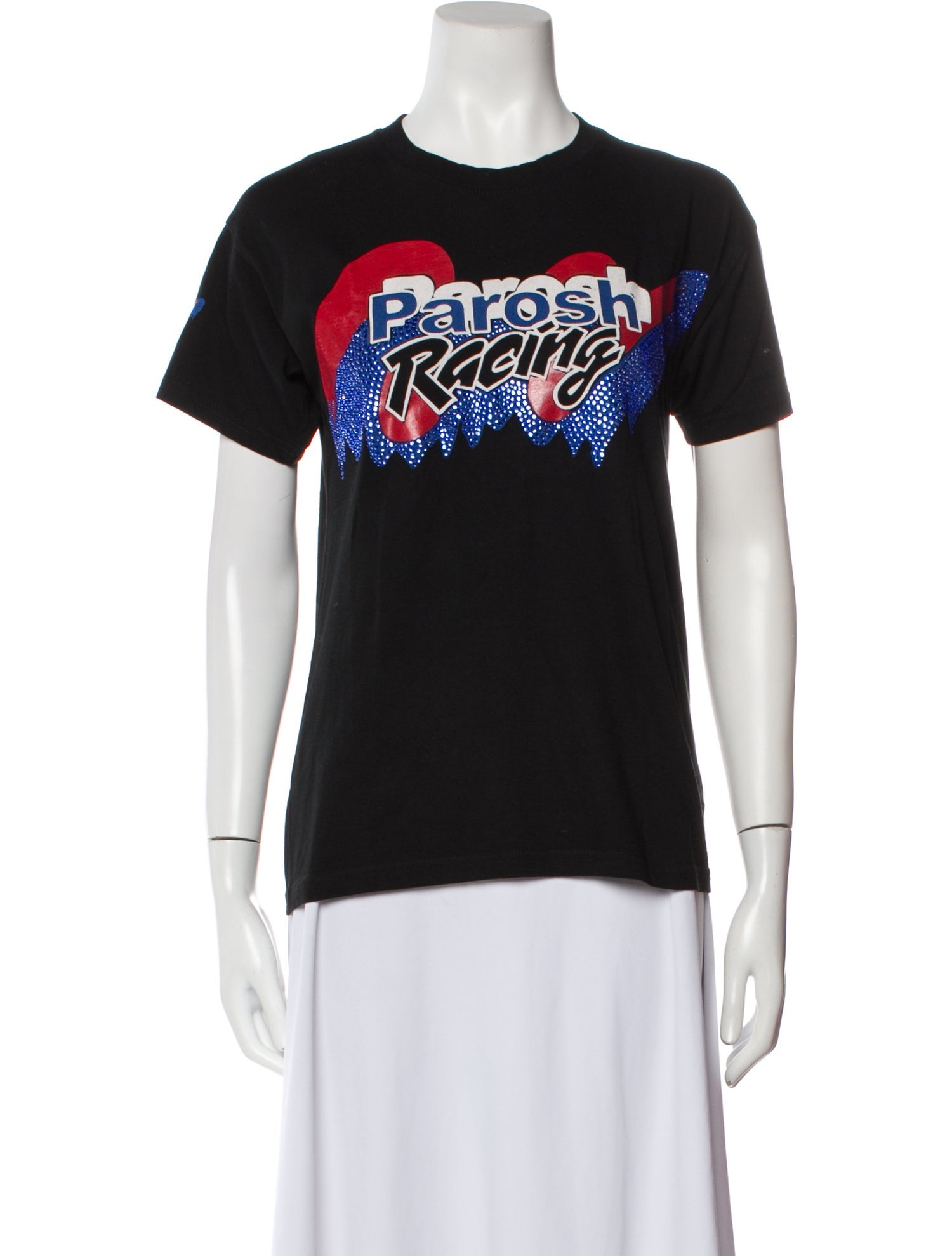 P.A.R.O.S.H. Graphic Print Crew Neck T-Shirt