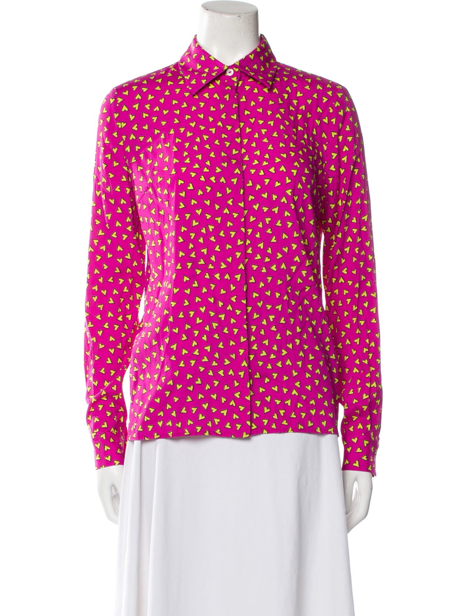 P.A.R.O.S.H. Silk Printed Button-Up Top w/ Tags