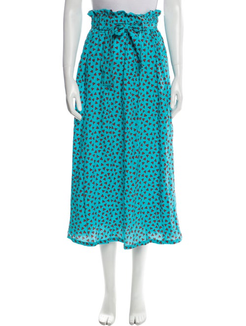 P.A.R.O.S.H. Silk Midi Length Skirt