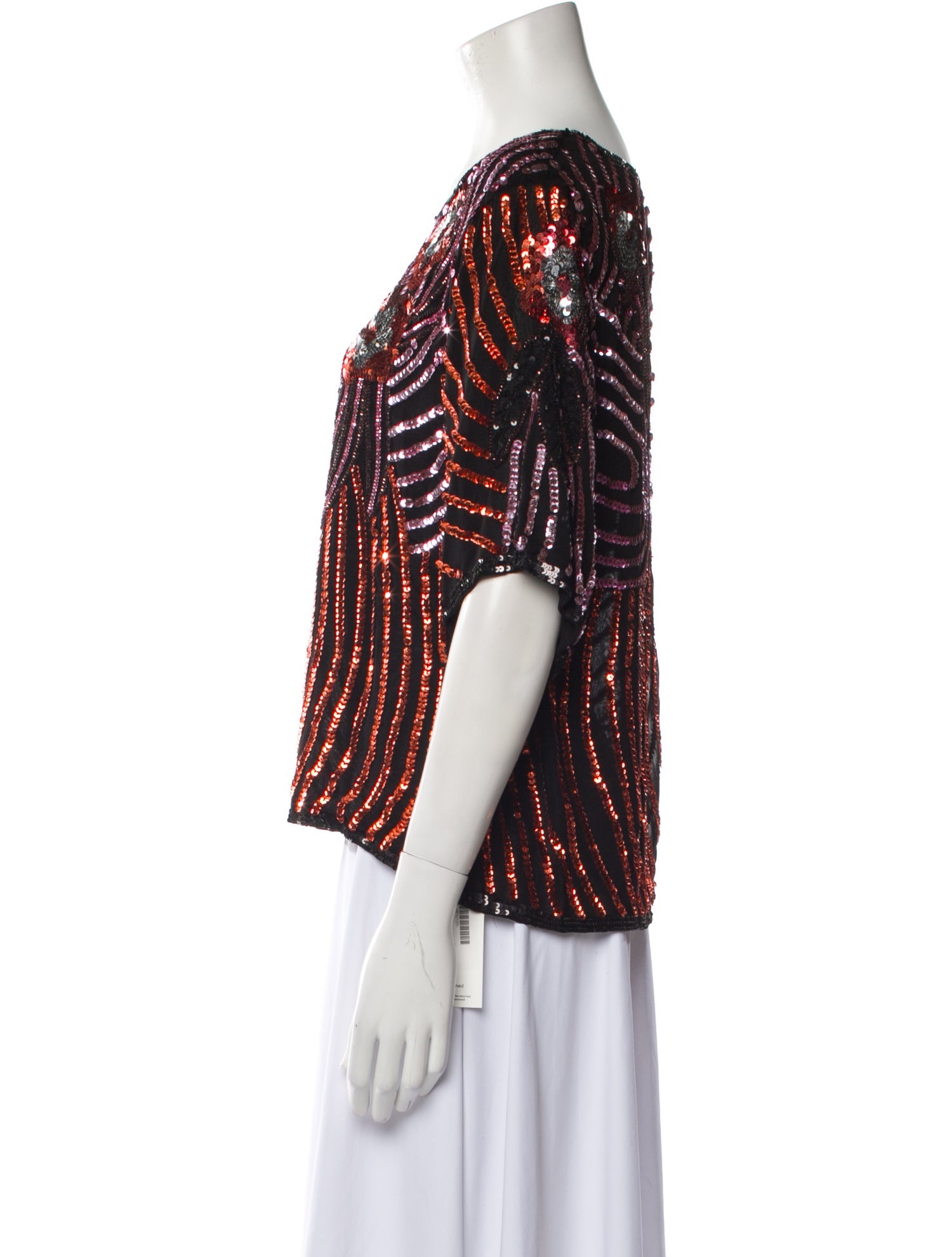 P.A.R.O.S.H. Printed Scoop Neck Blouse w/ Tags