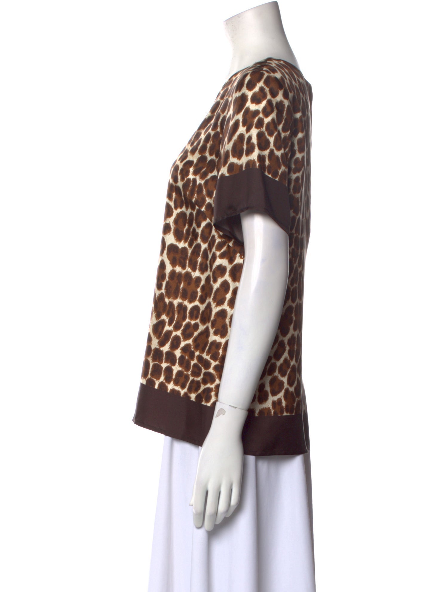 P.A.R.O.S.H. Silk Animal Print T-Shirt w/ Tags