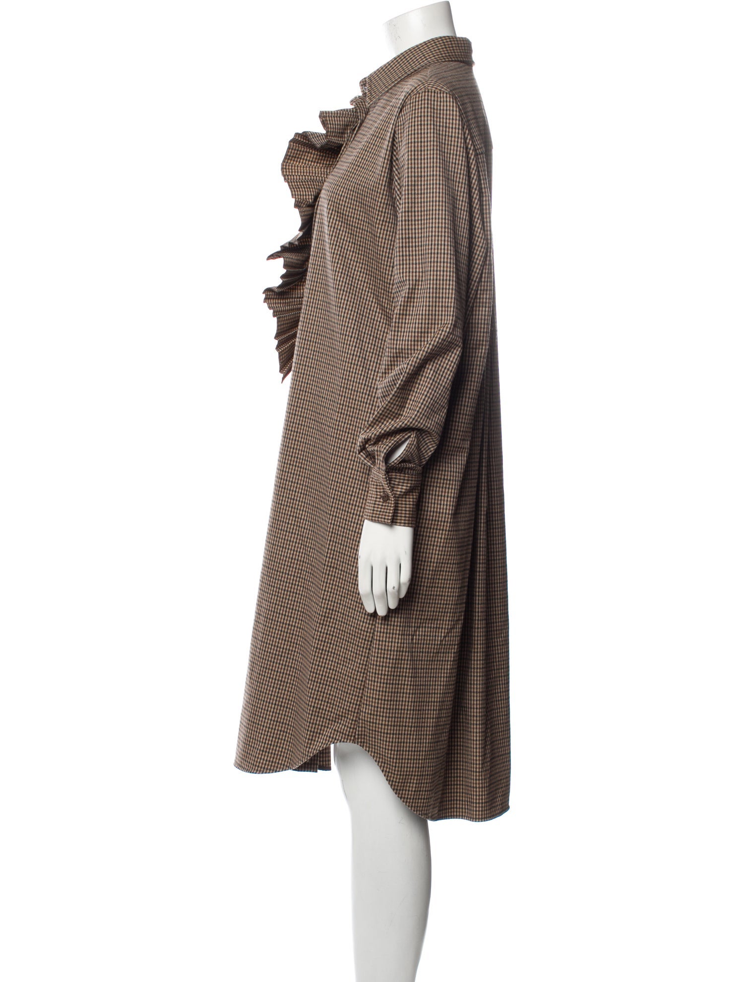 P.A.R.O.S.H. Houndstooth Print Midi Length Dress w/ Tags