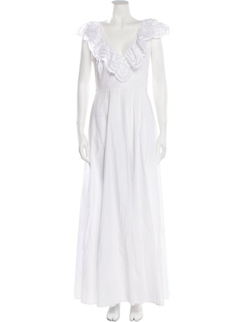 P.A.R.O.S.H. V-Neck Long Dress