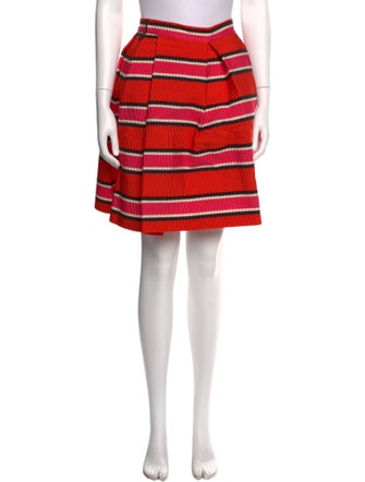 P.A.R.O.S.H. Striped Knee-Length Skirt