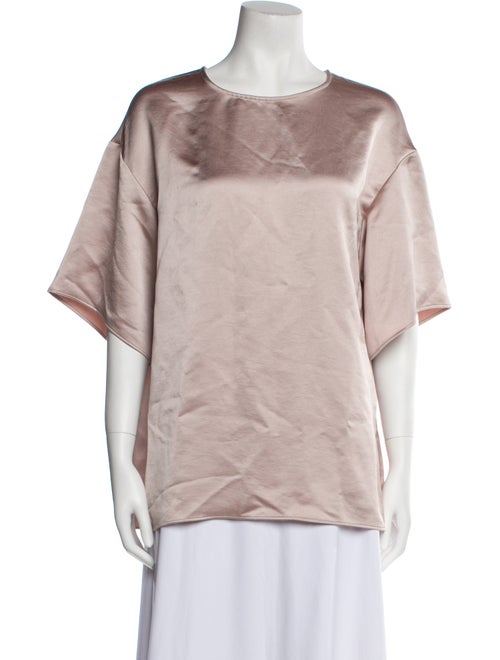 P.A.R.O.S.H. Satin Scoop Neck Blouse