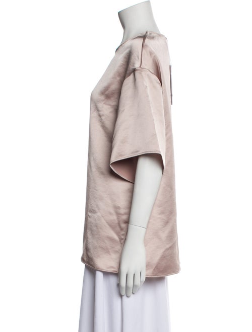 P.A.R.O.S.H. Satin Scoop Neck Blouse