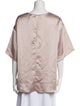 P.A.R.O.S.H. Satin Scoop Neck Blouse