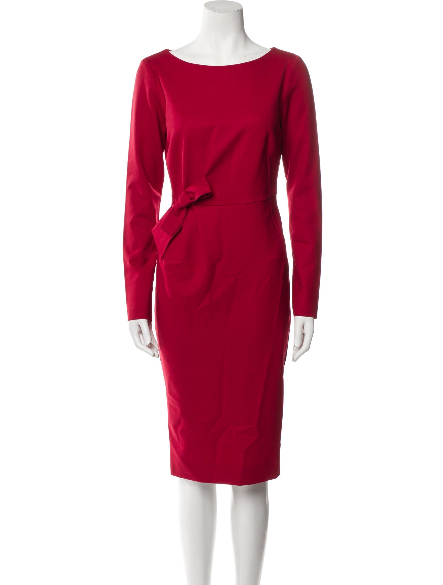 P.A.R.O.S.H. Bateau Neckline Midi Length Dress