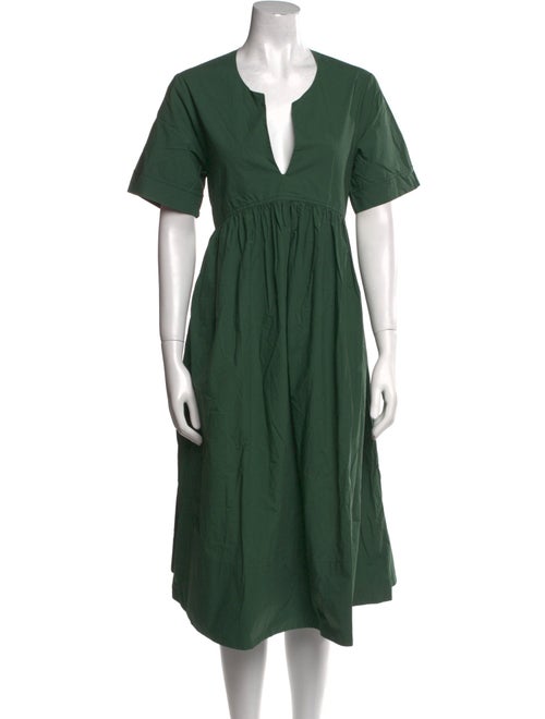 P.A.R.O.S.H. V-Neck Midi Length Dress