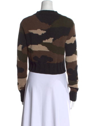 P.A.R.O.S.H. Wool Camouflage Print Sweater