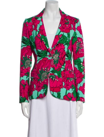 P.A.R.O.S.H. Floral Print Blazer