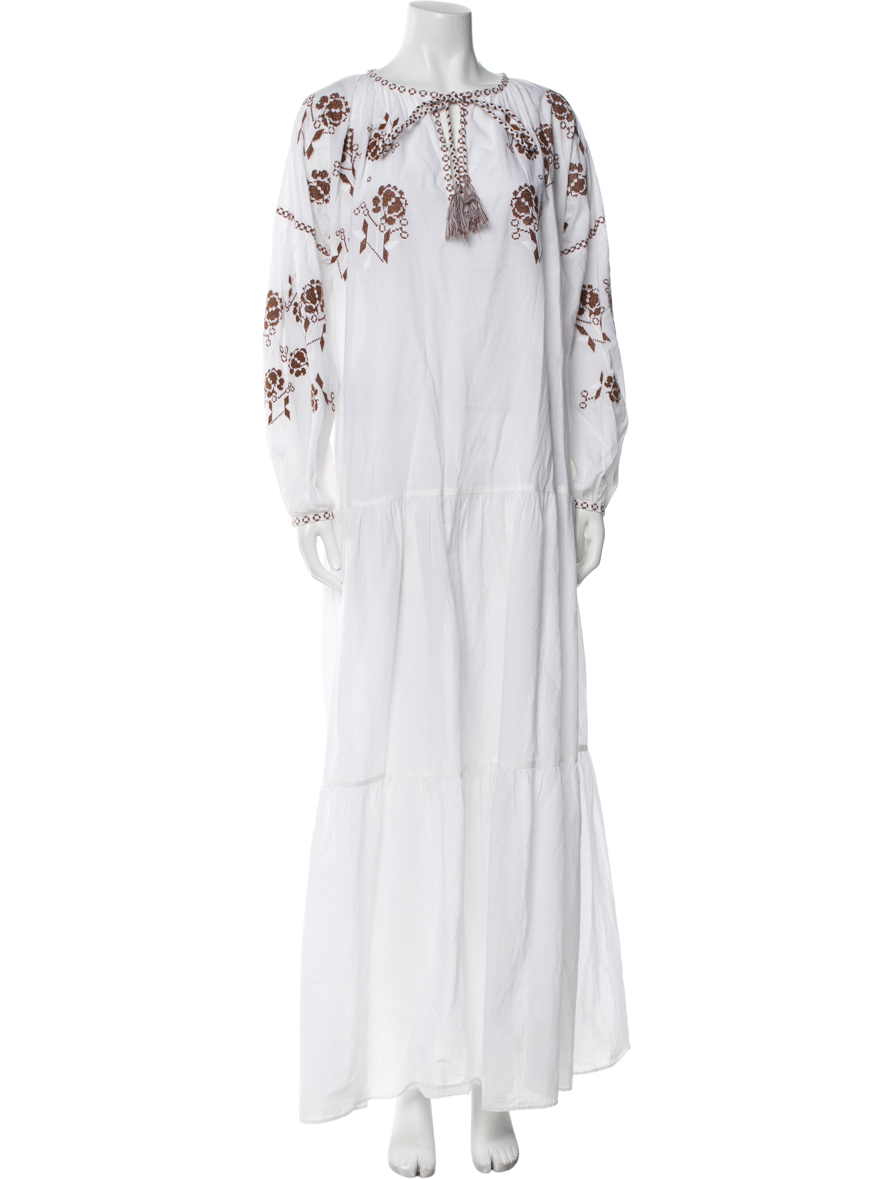 P.A.R.O.S.H. Crew Neck Long Dress