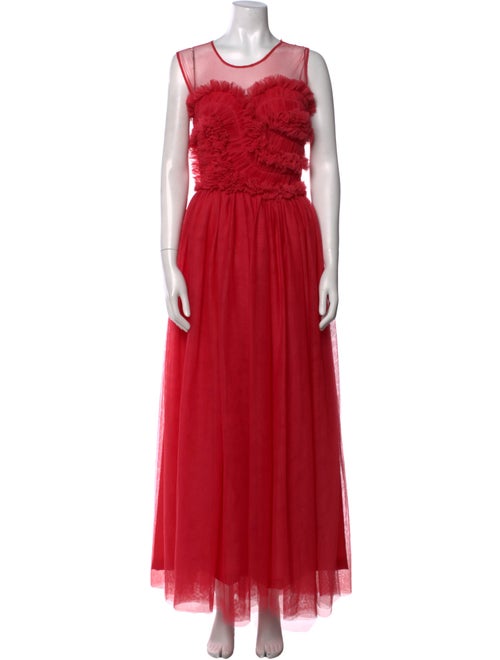 P.A.R.O.S.H. Crew Neck Long Dress