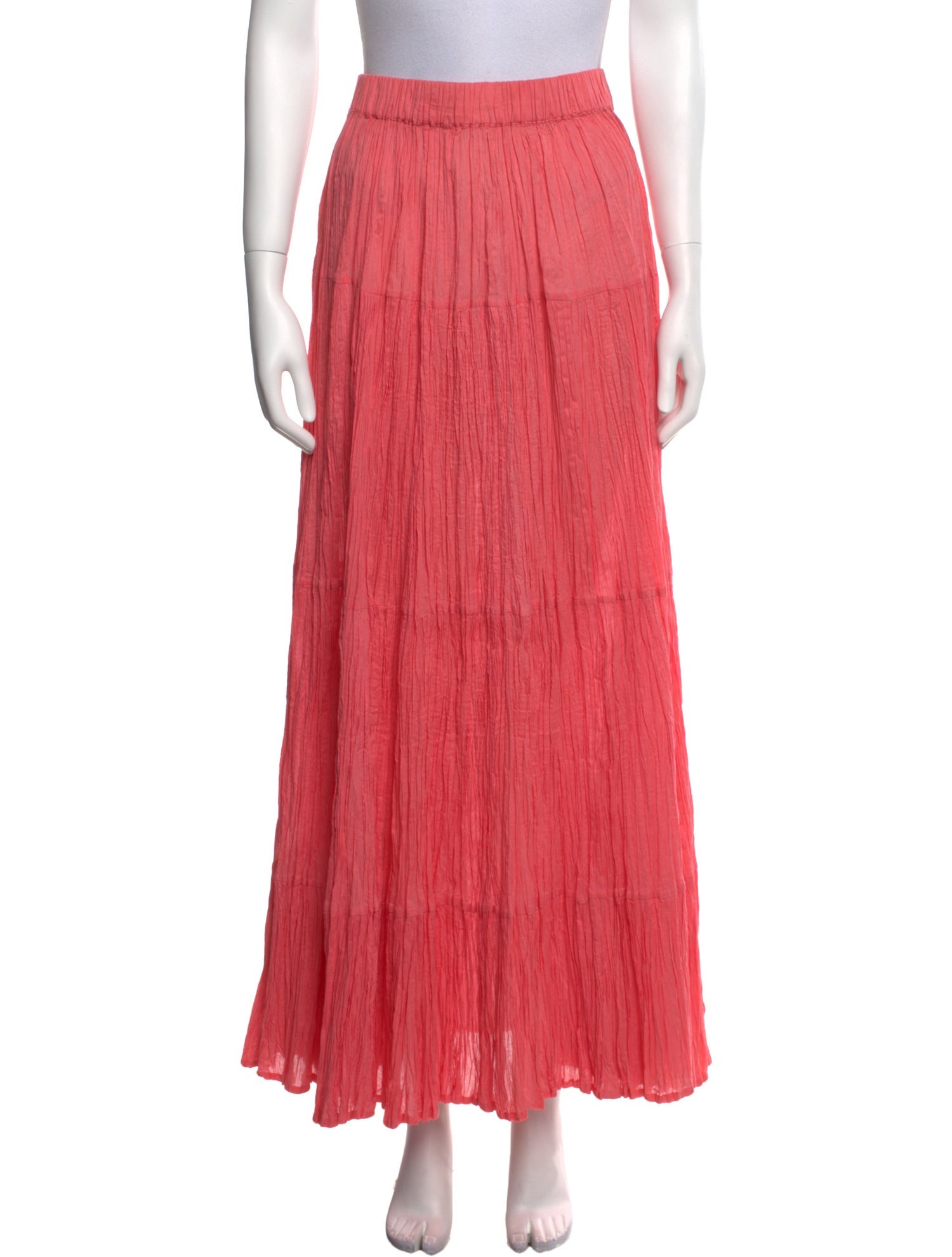 P.A.R.O.S.H. Pleated Accents Long Skirt