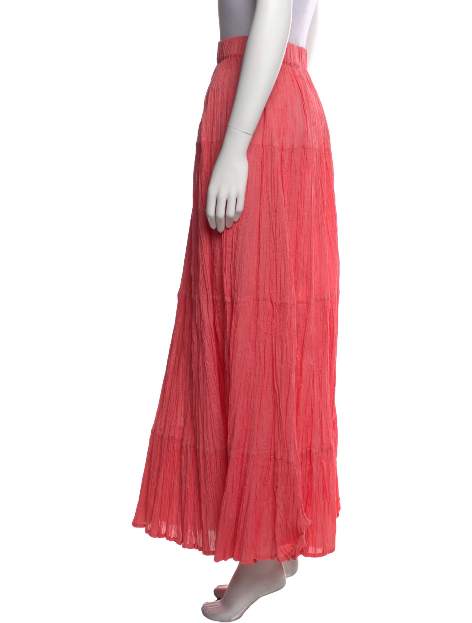 P.A.R.O.S.H. Pleated Accents Long Skirt