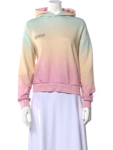 Pangaia Tops Tie-Dye Print Crew Neck Sweatshirt XXS