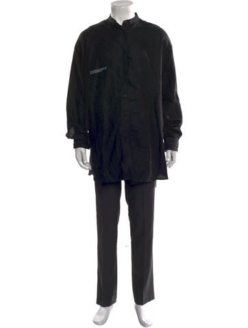 Pangaia Dress Shirts Linen Long Sleeve Shirt L