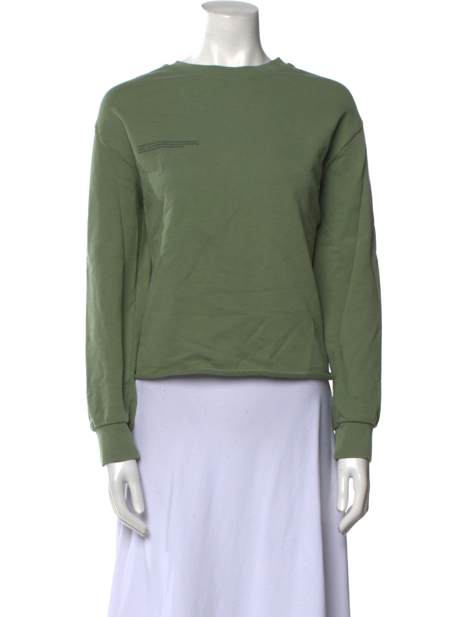 Pangaia Bateau Neckline Long Sleeve Sweatshirt