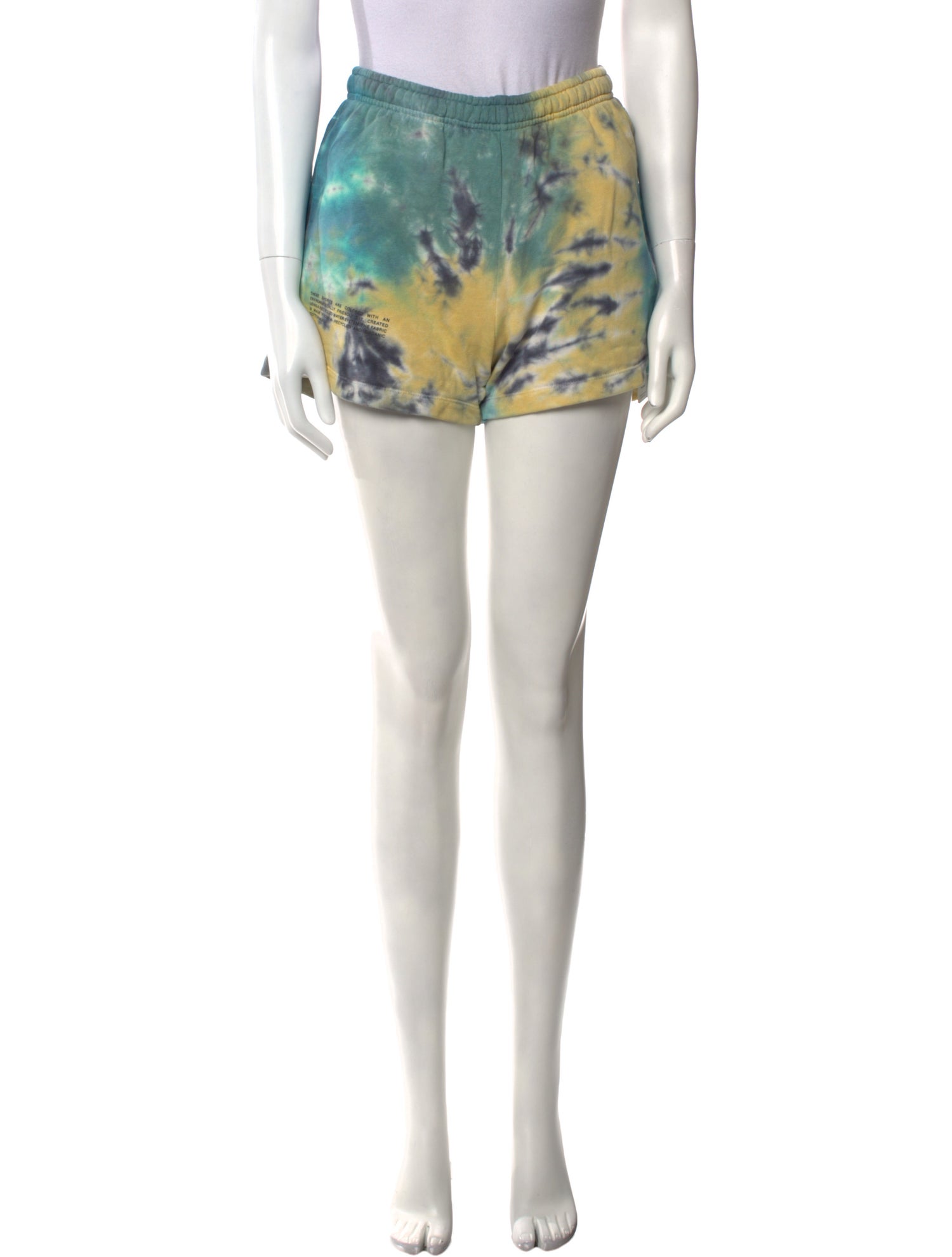 Pangaia Tie-Dye Print Mini Shorts