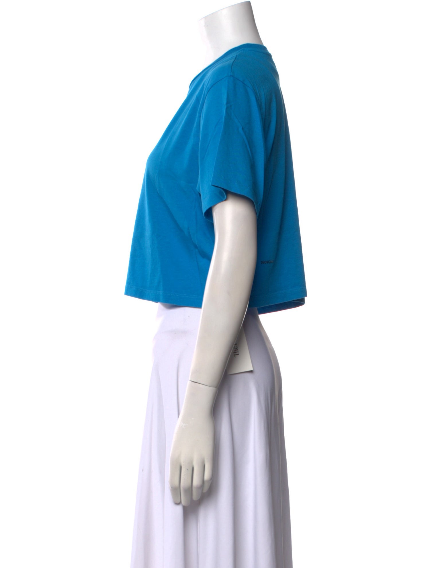 Pangaia Crew Neck Short Sleeve Crop Top