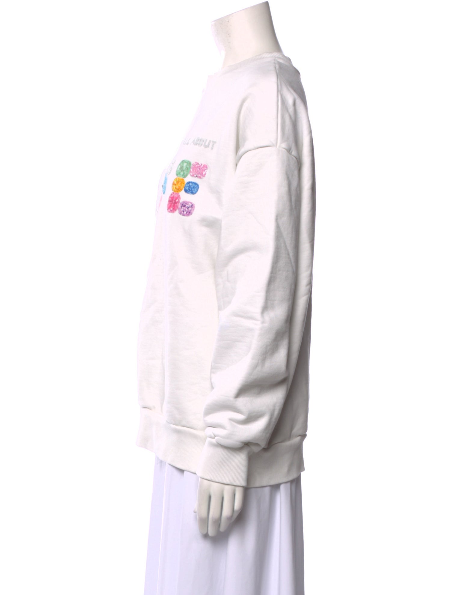 Pangaia Graphic Print Crew Neck Sweatshirt