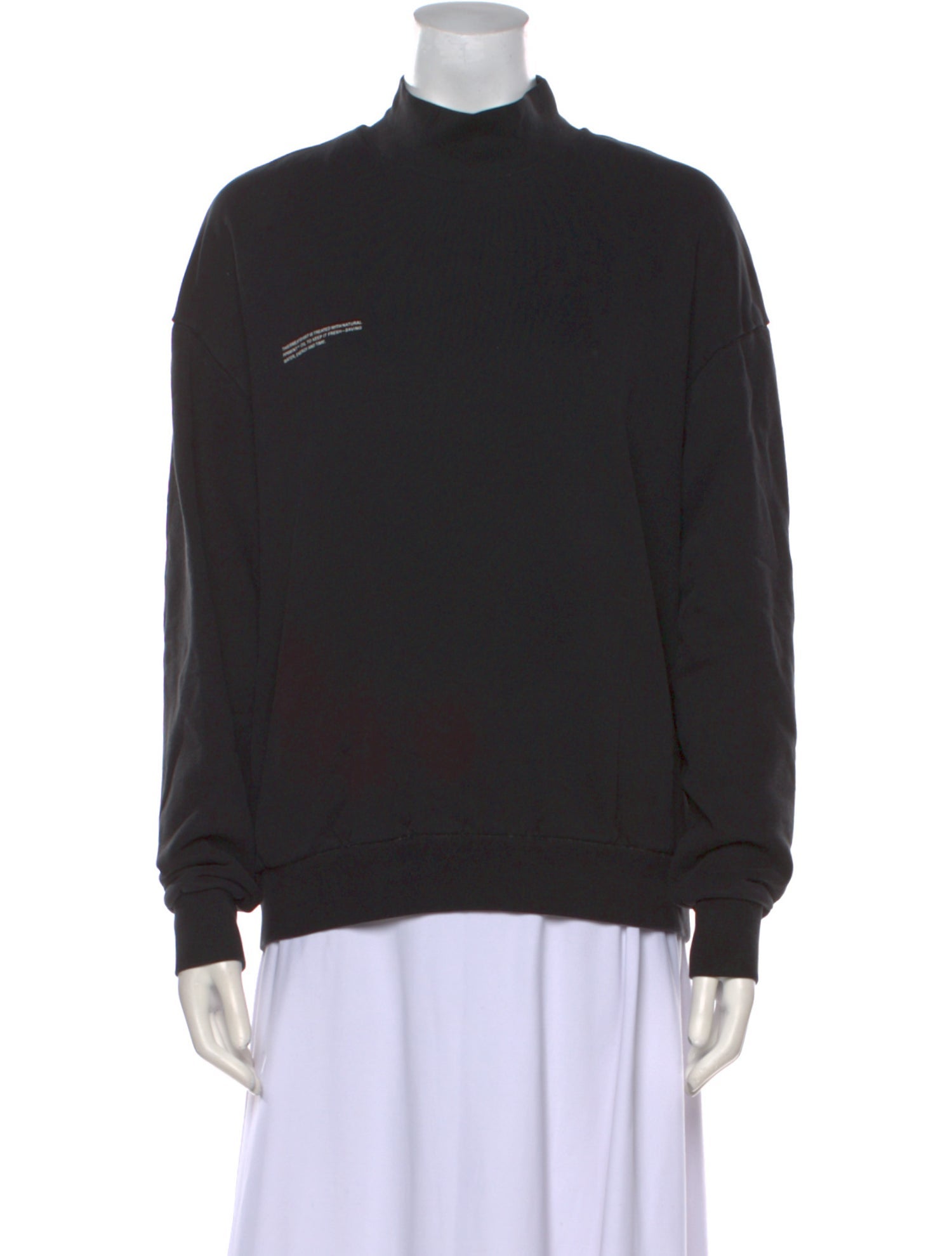 Pangaia Mock Neck Long Sleeve Sweatshirt