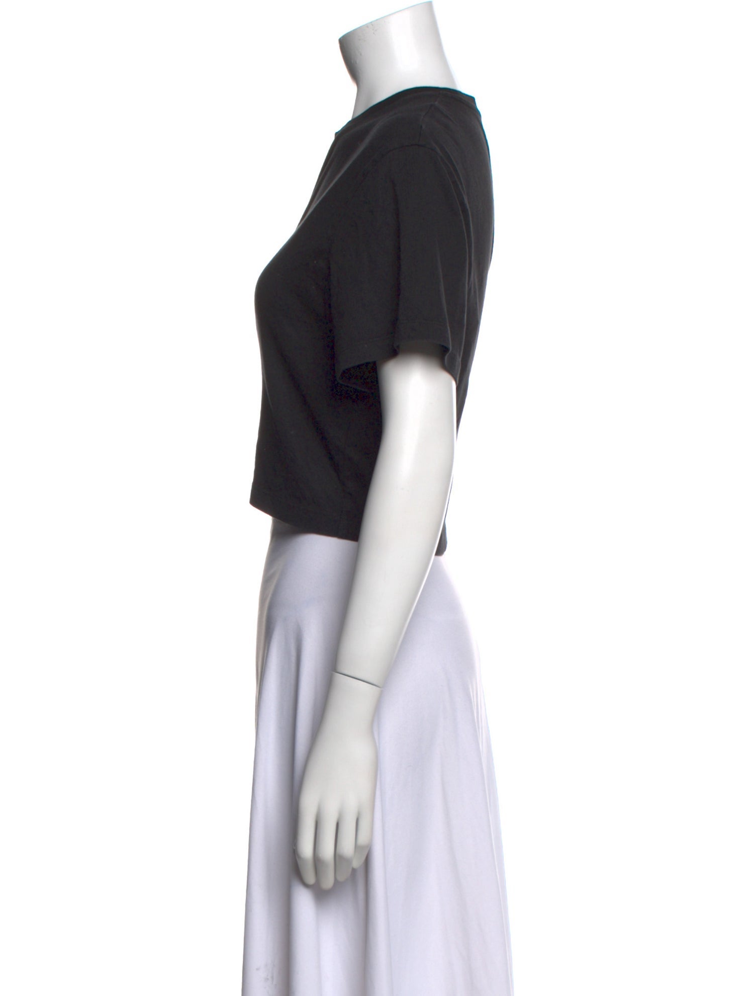 Pangaia Crew Neck Short Sleeve Crop Top