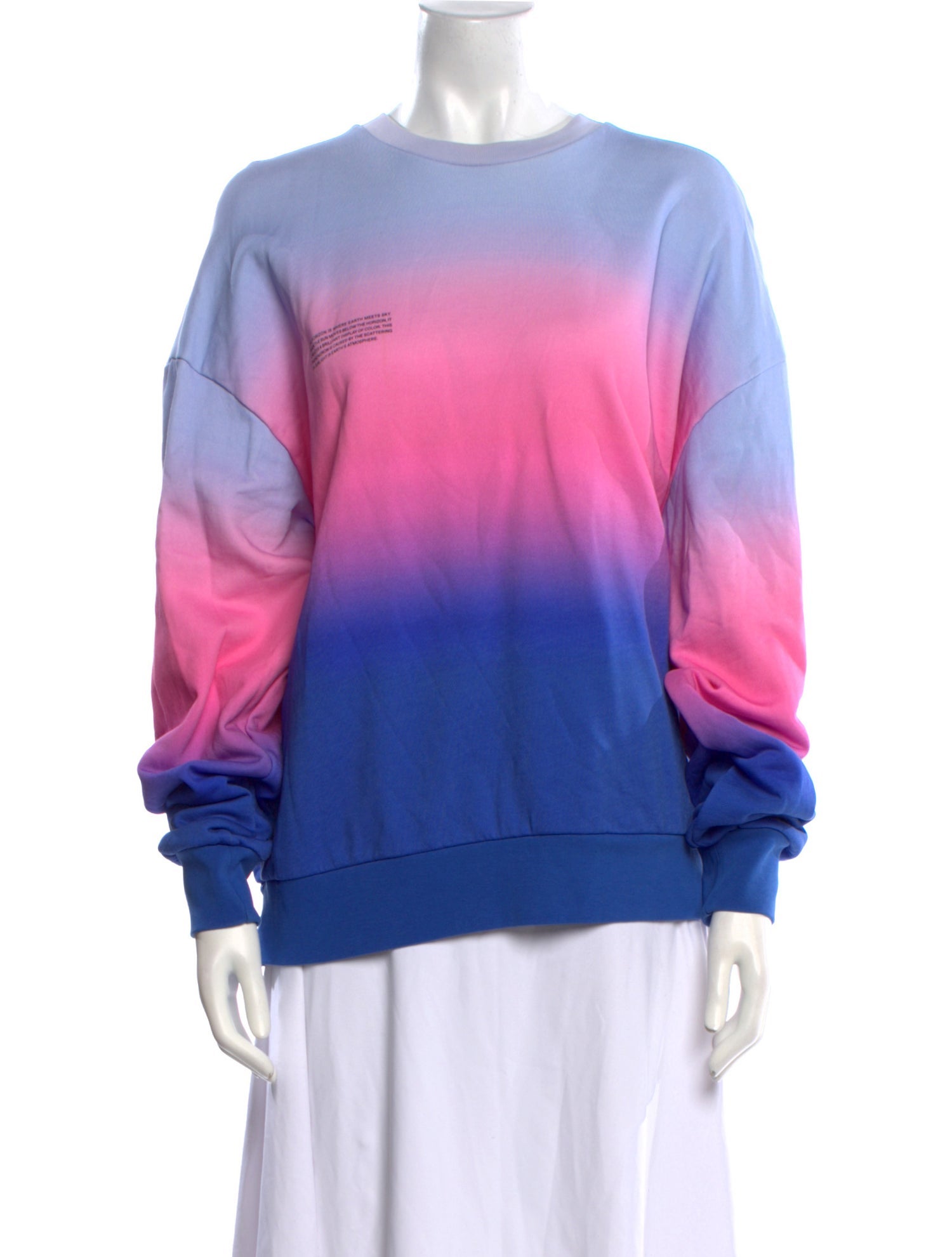 Pangaia Tie-Dye Print Crew Neck Sweatshirt
